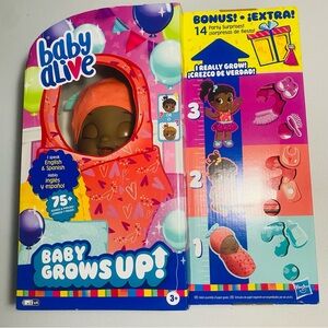 Baby Alive Baby Grows Up Sweet Blossom or Lovely Rosie